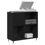 Casa si Gradina - Mobilier - Dulapuri si sifoniere - Dulapuri - Dulap pentru discuri, stejar negru 84,5x38x89 cm lemn prelucrat - Infinity.ro
