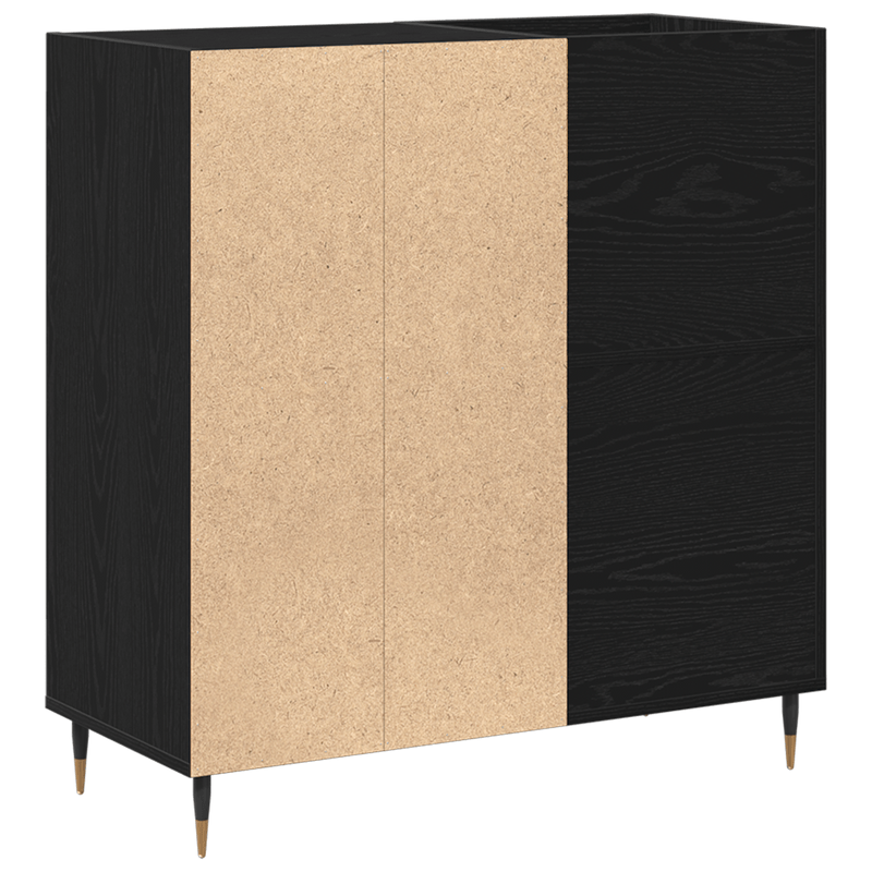 Casa si Gradina - Mobilier - Dulapuri si sifoniere - Dulapuri - Dulap pentru discuri, stejar negru 84,5x38x89 cm lemn prelucrat - Infinity.ro