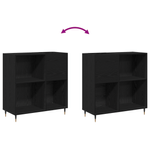 Casa si Gradina - Mobilier - Dulapuri si sifoniere - Dulapuri - Dulap pentru discuri, stejar negru 84,5x38x89 cm lemn prelucrat - Infinity.ro