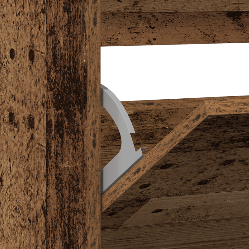 Casa si Gradina - Mobilier - Organizare si depozitare - Organizator incaltaminte - Pantofar cu sertar basculant, lemn vechi, 80x21x87,5 cm - Infinity.ro