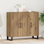 Casa si Gradina - Mobilier - Comode si corpuri - Comode - Dulap cu 3 usi, stejar artizanal, 90x34x80 cm, lemn prelucrat - Infinity.ro