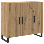 Casa si Gradina - Mobilier - Comode si corpuri - Comode - Dulap cu 3 usi, stejar artizanal, 90x34x80 cm, lemn prelucrat - Infinity.ro