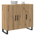 Casa si Gradina - Mobilier - Comode si corpuri - Comode - Dulap cu 3 usi, stejar artizanal, 90x34x80 cm, lemn prelucrat - Infinity.ro