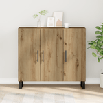 Casa si Gradina - Mobilier - Comode si corpuri - Comode - Dulap cu 3 usi, stejar artizanal, 90x34x80 cm, lemn prelucrat - Infinity.ro