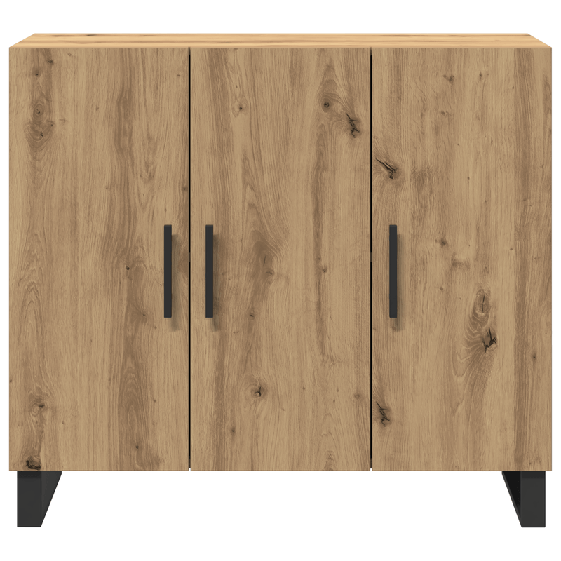 Casa si Gradina - Mobilier - Comode si corpuri - Comode - Dulap cu 3 usi, stejar artizanal, 90x34x80 cm, lemn prelucrat - Infinity.ro