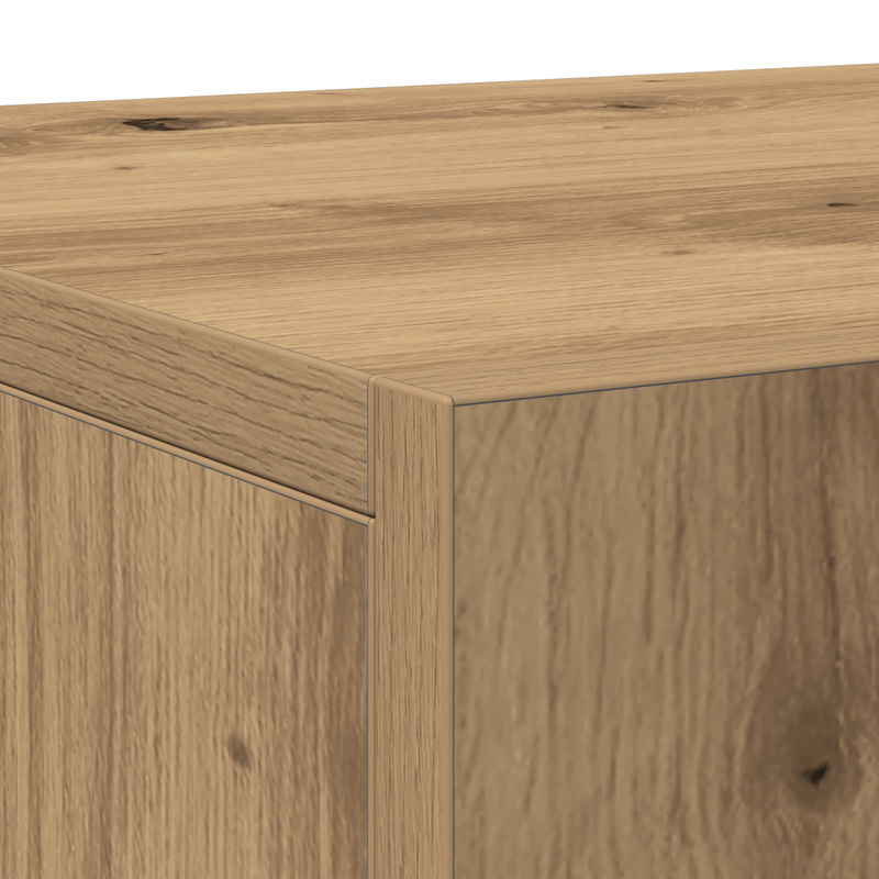 Casa si Gradina - Mobilier - Comode si corpuri - Comode - Dulap cu 3 usi, stejar artizanal, 90x34x80 cm, lemn prelucrat - Infinity.ro