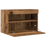 Casa si Gradina - Mobilier - Comode si corpuri - Comode - Dulap TV de perete cu LED, 2 buc., lemn vechi, 60x30x40 cm - Infinity.ro