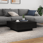 Casa si Gradina - Mobilier - Mese si birouri - Masute de cafea - Masuta de cafea cu LED-uri, stejar negru, 80x80x31 cm - Infinity.ro