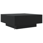 Casa si Gradina - Mobilier - Mese si birouri - Masute de cafea - Masuta de cafea cu LED-uri, stejar negru, 80x80x31 cm - Infinity.ro