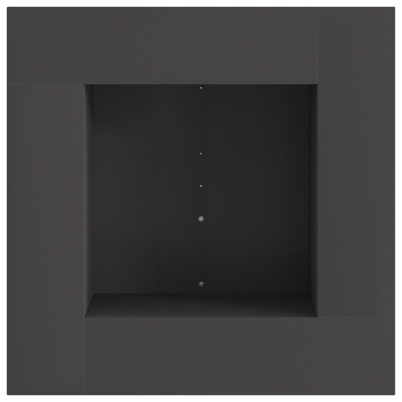 Casa si Gradina - Termice - Sobe, Seminee si accesorii - Seminee - Vatra de foc, negru, patrata, 60x60x30 cm, otel - Infinity.ro