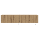 Casa si Gradina - Mobilier - Comode si corpuri - Comode - Dulapuri de perete LED-uri, 2 buc. stejar artizanal 80x35x31 cm - Infinity.ro
