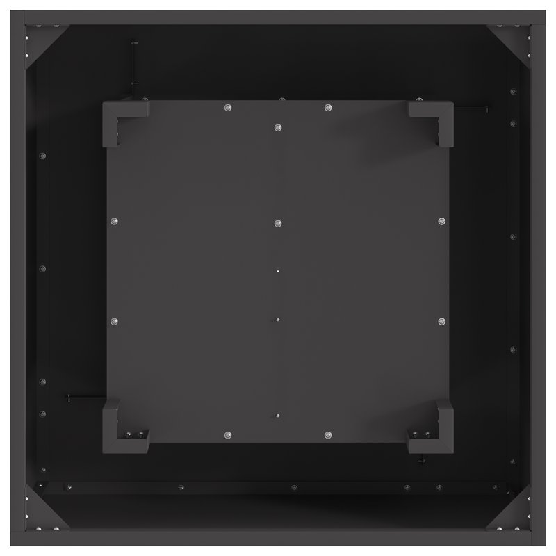 Casa si Gradina - Termice - Sobe, Seminee si accesorii - Seminee - Vatra de foc, negru, patrata, 60x60x30 cm, otel - Infinity.ro