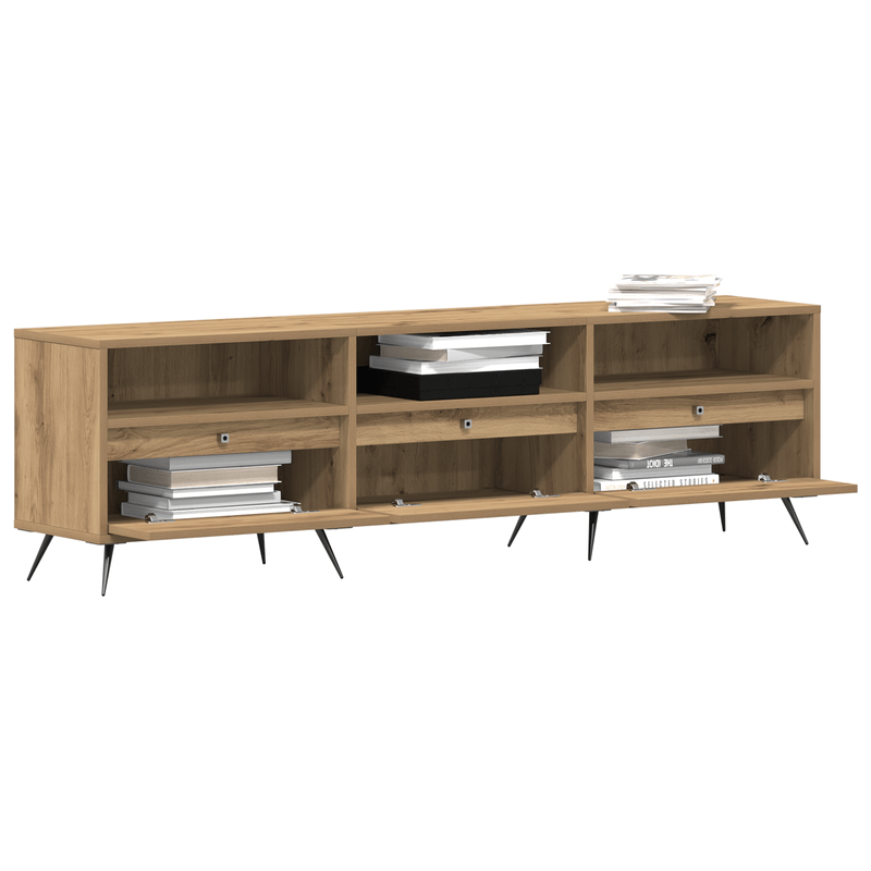 Casa si Gradina - Mobilier - Comode si corpuri - Comode - Dulap TV Artisan Stejar 150x30x44,5 cm Lemn prelucrat - Infinity.ro