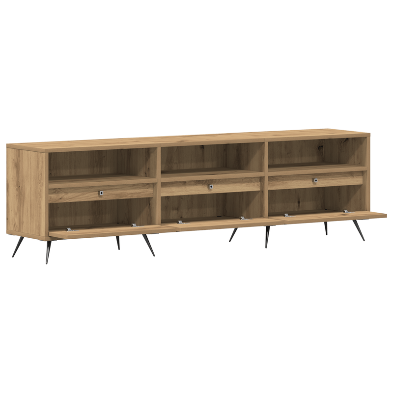 Casa si Gradina - Mobilier - Comode si corpuri - Comode - Dulap TV Artisan Stejar 150x30x44,5 cm Lemn prelucrat - Infinity.ro