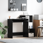 Casa si Gradina - Mobilier - Mese si birouri - Birouri - Birou de computer din stejar negru Stejar negru Lemn prelucrat, MDF - Infinity.ro