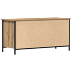 Casa si Gradina - Mobilier - Comode si corpuri - Comode - Dulap TV, stejar artizanal, 100x40x50 cm lemn prelucrat si otel - Infinity.ro