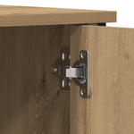 Casa si Gradina - Mobilier - Comode si corpuri - Comode - Dulap TV, stejar artizanal, 100x40x50 cm lemn prelucrat si otel - Infinity.ro