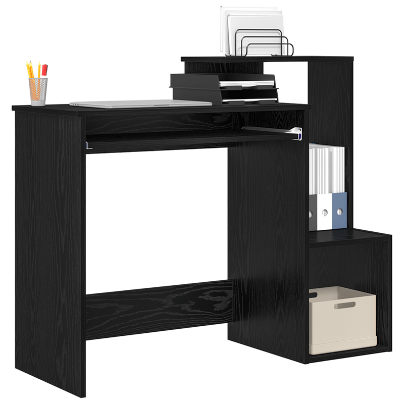 Casa si Gradina - Mobilier - Mese si birouri - Birouri - Birou de computer din stejar negru Stejar negru Lemn prelucrat, MDF - Infinity.ro