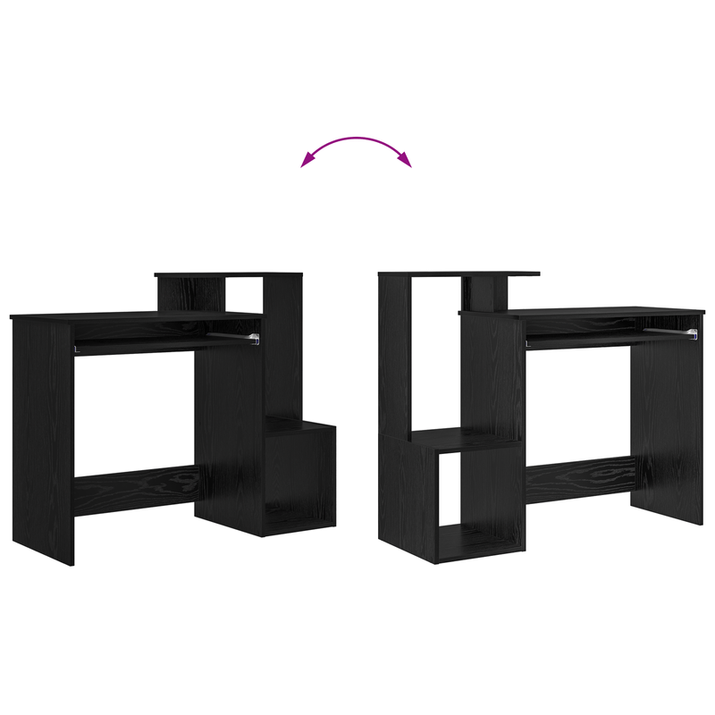 Casa si Gradina - Mobilier - Mese si birouri - Birouri - Birou de computer din stejar negru Stejar negru Lemn prelucrat, MDF - Infinity.ro