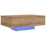 Casa si Gradina - Mobilier - Mese si birouri - Masute de cafea - Masuta de cafea cu LED-uri, stejar artizanal, 85x55x31 cm - Infinity.ro