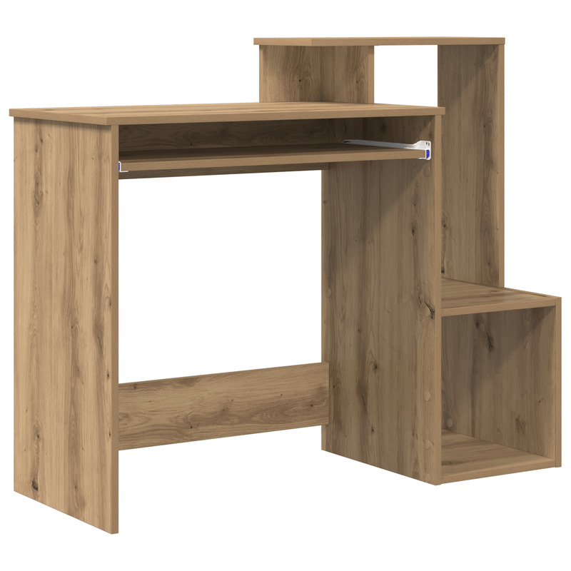 Casa si Gradina - Mobilier - Mese si birouri - Birouri - birou de calculator stejar artizanal placi aglomerate mediu - Infinity.ro