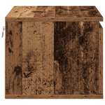 Casa si Gradina - Mobilier - Comode si corpuri - Noptiere - Noptiera cu LED-uri, de perete, lemn vechi, 50x36x30 cm - Infinity.ro