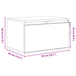 Casa si Gradina - Mobilier - Comode si corpuri - Noptiere - Noptiera cu LED-uri, de perete, lemn vechi, 50x36x30 cm - Infinity.ro