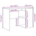 Casa si Gradina - Mobilier - Mese si birouri - Birouri - Birou de scris Gri Sonoma Lemn Standard Depozitare - Infinity.ro