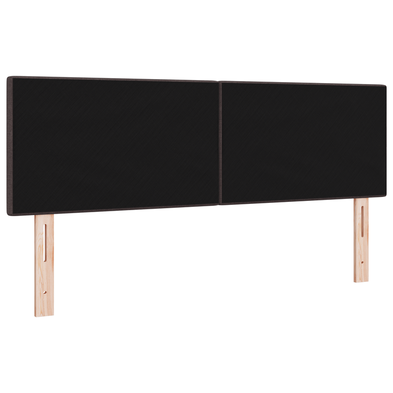 Casa si Gradina - Mobilier - Paturi si accesorii - Accesorii paturi - Tablie de pat cu nasturi maro inchis 160 cm textil - Infinity.ro