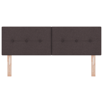 Casa si Gradina - Mobilier - Paturi si accesorii - Accesorii paturi - Tablie de pat cu nasturi maro inchis 160 cm textil - Infinity.ro