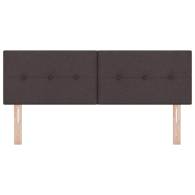 Casa si Gradina - Mobilier - Paturi si accesorii - Accesorii paturi - Tablie de pat cu nasturi maro inchis 160 cm textil - Infinity.ro