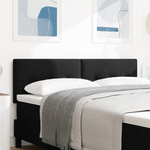 Casa si Gradina - Mobilier - Paturi si accesorii - Accesorii paturi - Tablie de pat cu nasturi negru 160 cm textil - Infinity.ro