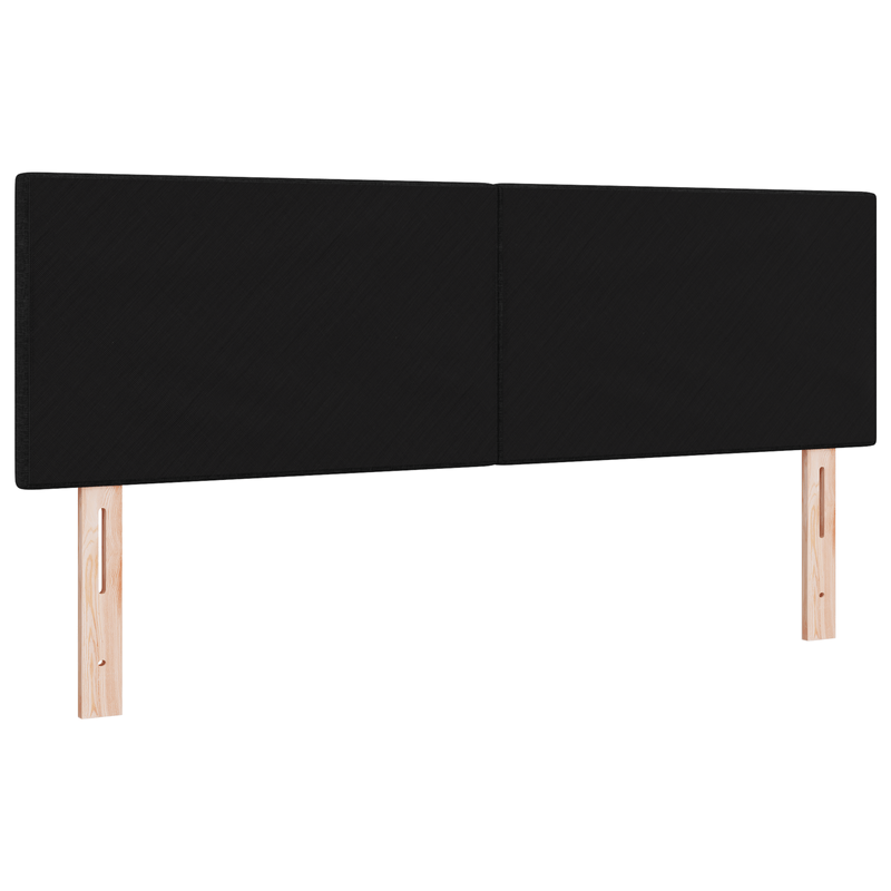 Casa si Gradina - Mobilier - Paturi si accesorii - Accesorii paturi - Tablie de pat cu nasturi negru 160 cm textil - Infinity.ro