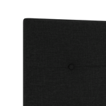 Casa si Gradina - Mobilier - Paturi si accesorii - Accesorii paturi - Tablie de pat cu nasturi negru 160 cm textil - Infinity.ro