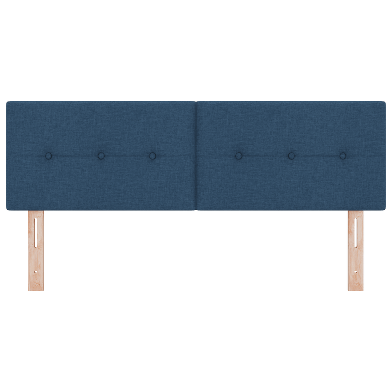 Casa si Gradina - Mobilier - Paturi si accesorii - Accesorii paturi - Tablie de pat cu nasturi albastru 160 cm textil - Infinity.ro