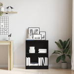 Casa si Gradina - Mobilier - Biblioteci si rafturi - Biblioteci - Dulap pentru carti, negru, 60x24x76 cm, lemn prelucrat - Infinity.ro