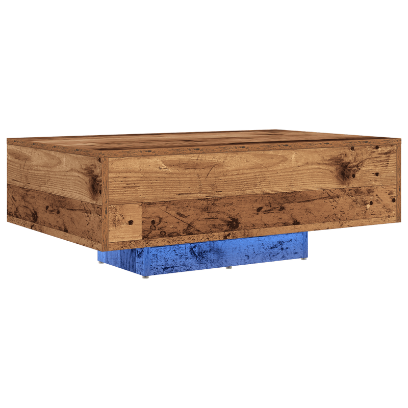 Casa si Gradina - Mobilier - Mese si birouri - Masute de cafea - Masuta de cafea cu LED-uri, lemn vechi, 85x55x31 cm - Infinity.ro