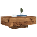 Casa si Gradina - Mobilier - Mese si birouri - Masute de cafea - Masuta de cafea cu LED-uri, lemn vechi, 85x55x31 cm - Infinity.ro