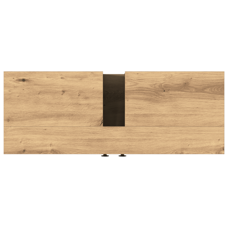Casa si Gradina - Mobilier - Mobilier baie - Comode baie - Comoda chiuveta de baie, stejar artizanal, 80x30x60 cm, lemn - Infinity.ro