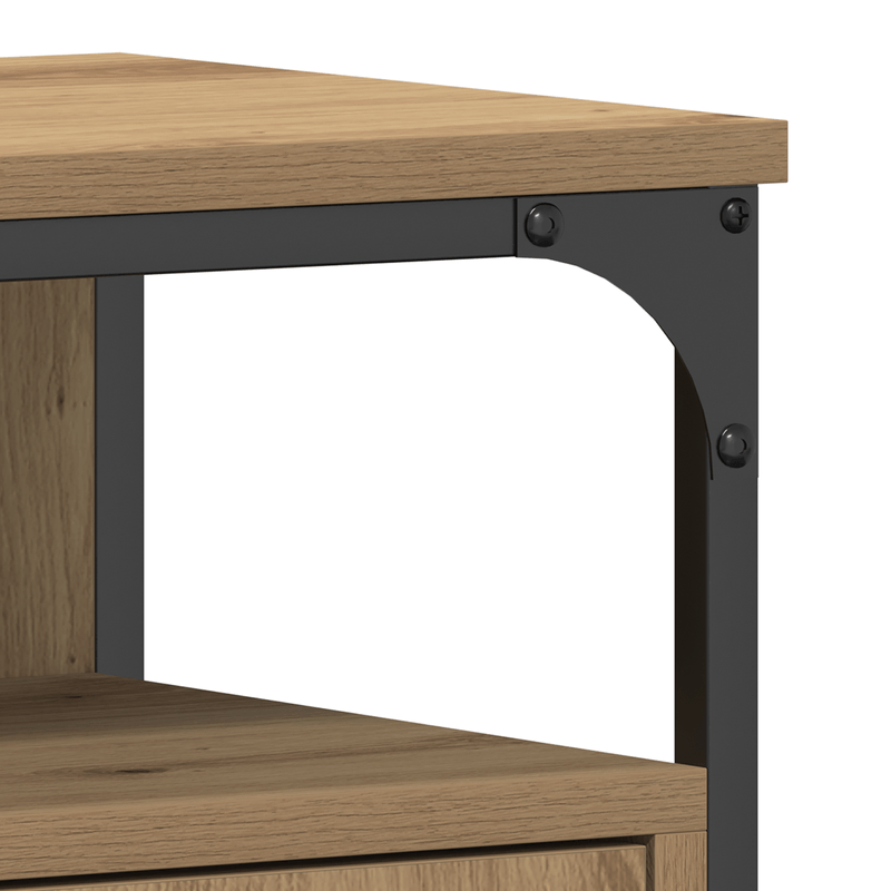 Casa si Gradina - Mobilier - Mobilier baie - Comode baie - Comoda chiuveta de baie, stejar artizanal, 80x30x60 cm, lemn - Infinity.ro