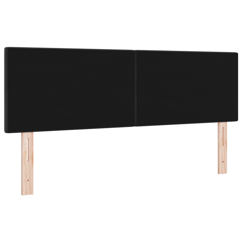 Casa si Gradina - Mobilier - Paturi si accesorii - Accesorii paturi - Tablie de pat cu nasturi negru 160 cm catifea - Infinity.ro