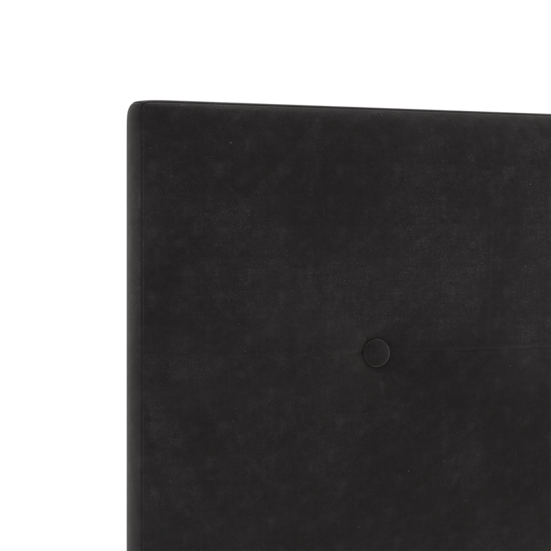 Casa si Gradina - Mobilier - Paturi si accesorii - Accesorii paturi - Tablie de pat cu nasturi negru 160 cm catifea - Infinity.ro