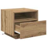 Casa si Gradina - Mobilier - Comode si corpuri - Noptiere - Noptiera cu LED-uri, stejar artizanal, 40x39x37 cm - Infinity.ro