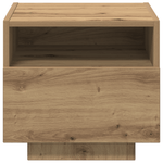 Casa si Gradina - Mobilier - Comode si corpuri - Noptiere - Noptiera cu LED-uri, stejar artizanal, 40x39x37 cm - Infinity.ro
