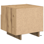 Casa si Gradina - Mobilier - Comode si corpuri - Noptiere - Noptiera cu LED-uri, stejar artizanal, 40x39x37 cm - Infinity.ro