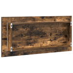 Casa si Gradina - Mobilier - Mobilier baie - Corpuri baie - Dulap de baie cu oglinda si LED, stejar fumuriu, 80x37 cm - Infinity.ro