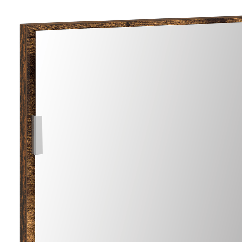 Casa si Gradina - Mobilier - Mobilier baie - Corpuri baie - Dulap de baie cu oglinda si LED, stejar fumuriu, 80x37 cm - Infinity.ro