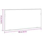 Casa si Gradina - Mobilier - Mobilier baie - Corpuri baie - Dulap de baie cu oglinda si LED, stejar fumuriu, 80x37 cm - Infinity.ro