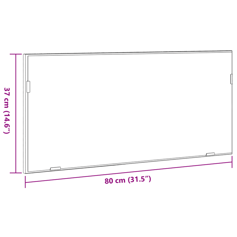 Casa si Gradina - Mobilier - Mobilier baie - Corpuri baie - Dulap de baie cu oglinda si LED, stejar fumuriu, 80x37 cm - Infinity.ro