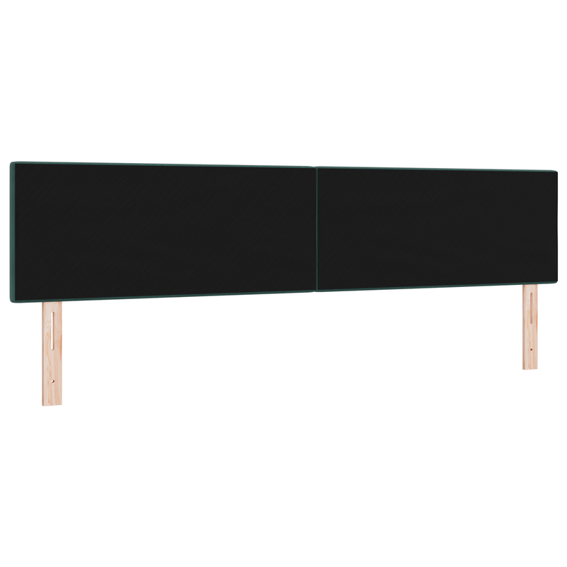 Casa si Gradina - Mobilier - Paturi si accesorii - Accesorii paturi - Tablie de pat cu nasturi verde inchis 200 cm catifea - Infinity.ro
